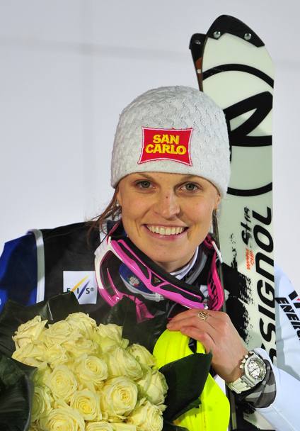 Manuela Moelgg, 31 anni. Compete in Gigante e slalom. Quest’anno 10a in Gigante ad Aspen (Ap)